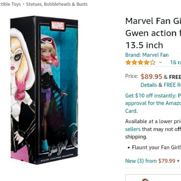 Marvel Toys Marvel Fan Girl Doll Spider Gwen Collector Doll Poshmark